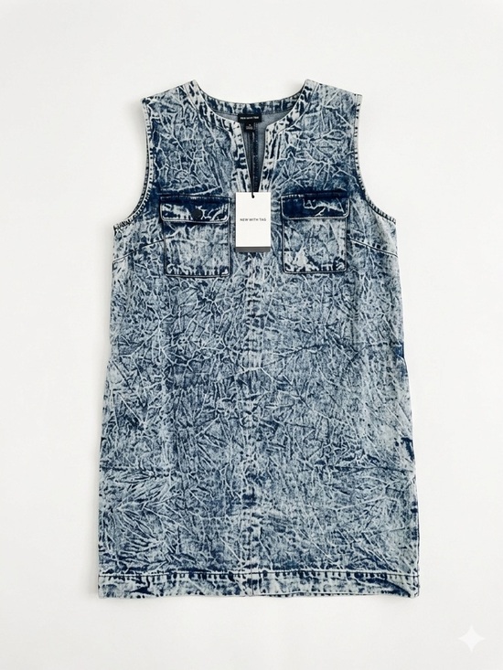 Who What Wear Dresses & Skirts - Who What Wear Indigo Textured Jean Dress